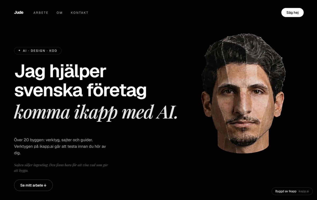 Scrollsajten: portr&auml;tt vikt i papper p&aring; svart bakgrund